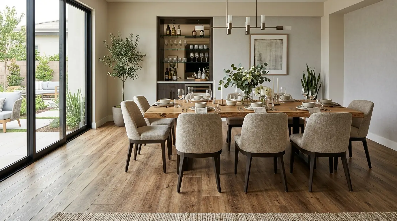 LVP dining install